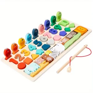 Wooden Montessori 5-in-1 Puzzle