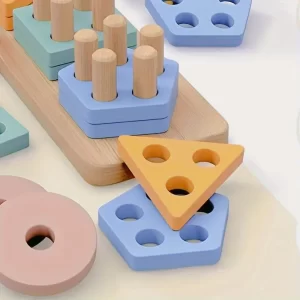 Wooden Peg Puzzle Board