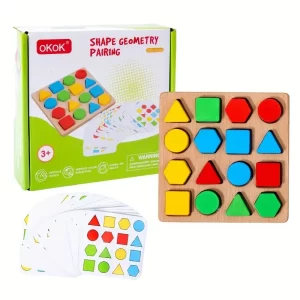 Geometric Shape, pattern and colour Matching Game for kids