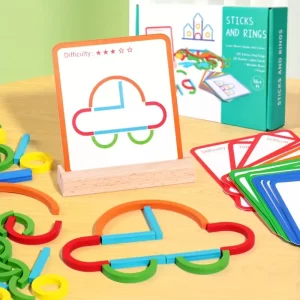 Sticks and Rings Shape Building Set