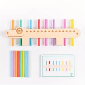 Wooden Crocodile Color Matching Puzzle