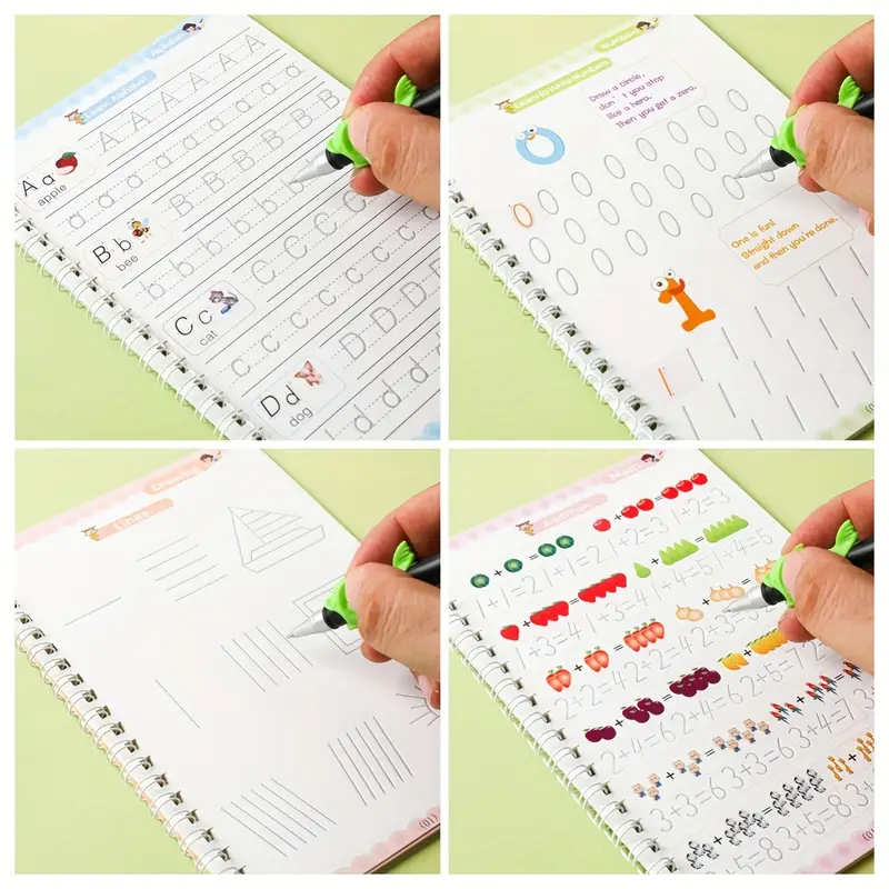 Reusable Magic Practice Copybook Set