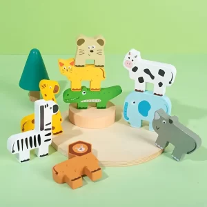 Wooden Animal Stacking Toy